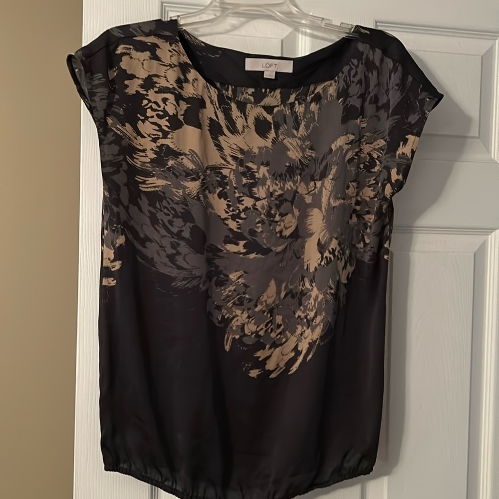 Loft M cap sleeve top